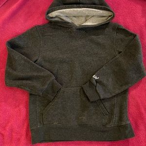 Boys - dark grey super soft kangaroo pouch Hoodie